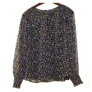 Festive long sleeved blouse